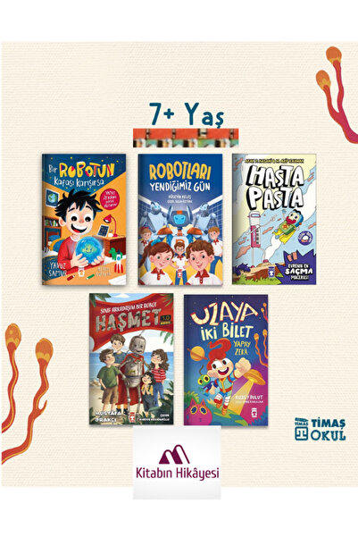Timaş Çocuk 7 YAŞ+ Bir Robotun Kafası Karışırsa, Uzaya İki Bilet, Haşmet 1 0,...
