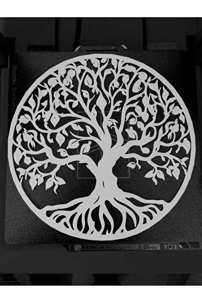 3D Layshop Hayat Ağacı Duvar Dekoru - Yggdrasil Duvar Tablosu - Salon ve Ofis...