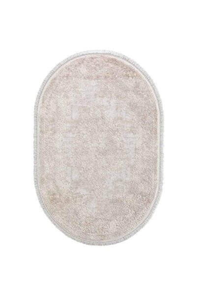 FLORA HALI AYŞIL 1716A BEJ OVAL