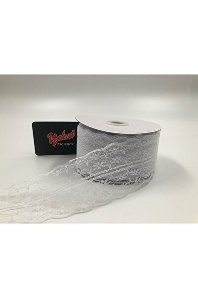 Fiyonks Atölye 10 Metre Çift Katlı Güpür Dantel Kurdele ( En : 5 Cm) Bohça, N...