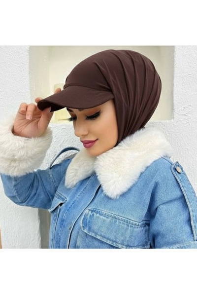 Sahra Şal Dünyası Hazır Şal Boneşal Şapkalı Şal Hazır Model