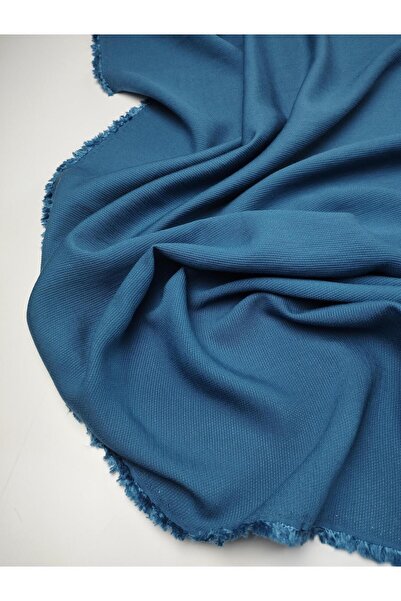Kumaş Parça 100% Cotton Fabric in Blue Color Width: 140 cm