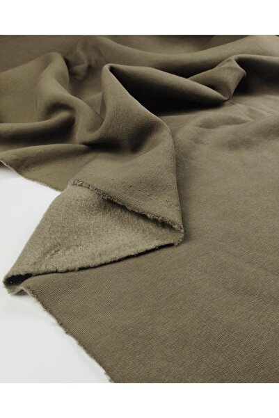 Kumaş Parça Țesătură din 3 fire, culoare verde militar, cu model șardon (Lăți...