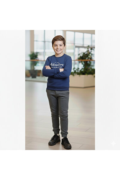 CUBBUX Boys' Printed O-Neck Elastic Waist Top and Bottom Set