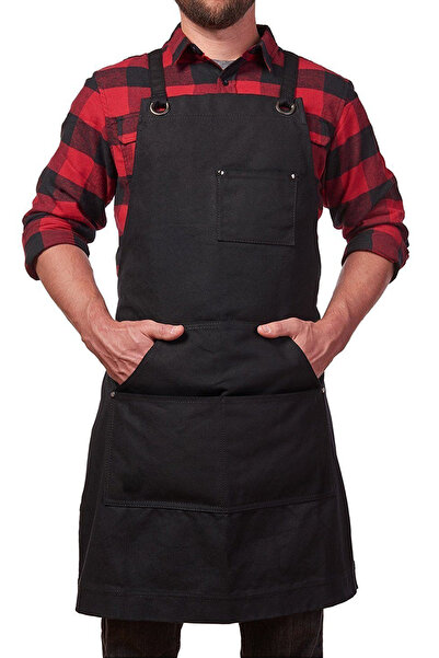 NorthStyle Askılı Unisex Şef Mutfak Önlüğü Master Chef Cafe Şef Garson Aşçı K...