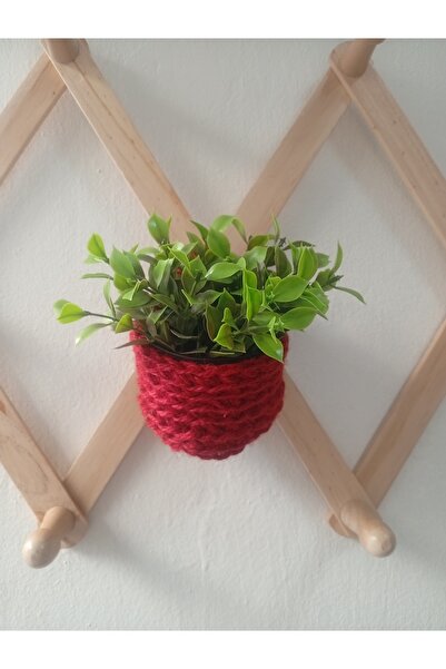 MARİANO VENANZİO Πολύχρωμο μποέμ μίνι καλάθι για κρέμασμα στον τοίχο, διακοσμ...