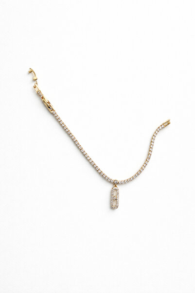 Other سوار تنس من الزركون الذهبي – تصميم كلاسيكي فاخر وأنيق وعصري