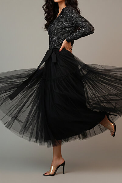 TrendyAnka Kadın Siyah Mat 9Cm Şeffaf Ince Topuklu Küt Kare Burunlu Stiletto ...