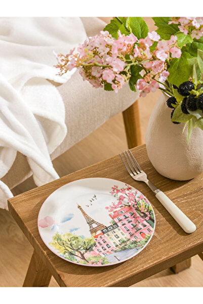 LC Waikiki Rmz Gi̇yi̇m Farkiyla Printed Porcelain Plate 19 cm