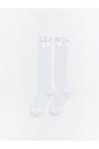 LC Waikiki I Bow Detail Girls' Knee High Socks 2-Pack from Freezen Store