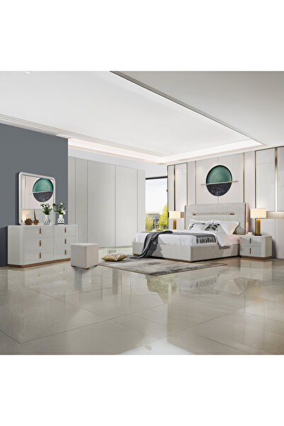 Home Box طقم غرفة نوم كبير مكون من 6 قطع - 180 × 200 سم