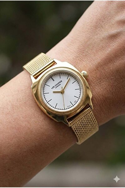 Lee Cooper ساعة يد نسائية عصرية وأنيقة |   سلك من الفولاذ المقاوم للصدأ باللو...