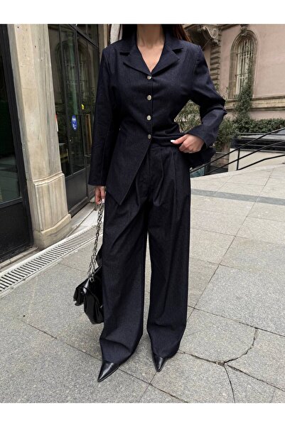 Julidress Waist-Tied Slim Blazer Jacket and Palazzo Pants Bottom Top Premium ...