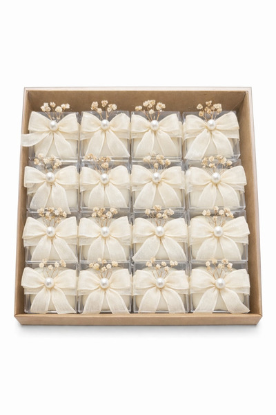 LUNESS 16’lı Kişiye Özel Bubble Mum Nikah Nişan Hediyelik