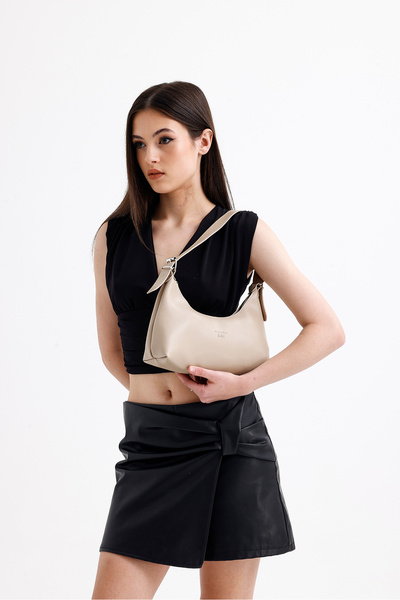 che atelier Women's Mink Baguette Bag - Stylish Daily Shoulder Bag Mini Hobo Bag