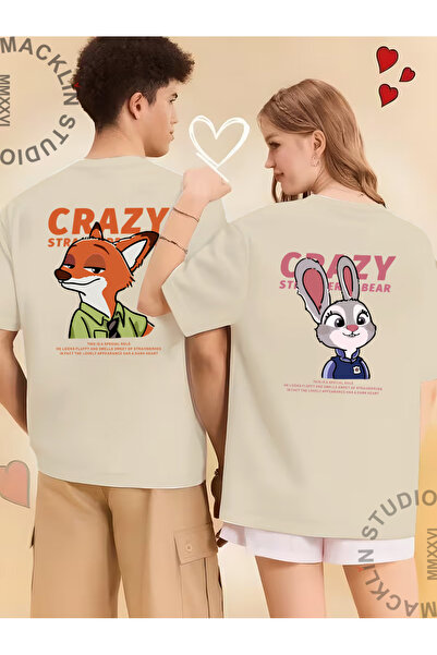 darkopia Unisex Lightning Zootopia Crazy Back Printed Lover Couple Combinatio...