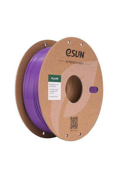 eSun Pla+Hs Mor Filament 1.75mm 1Kg - Yüksek Hız Uyumlu Pla+