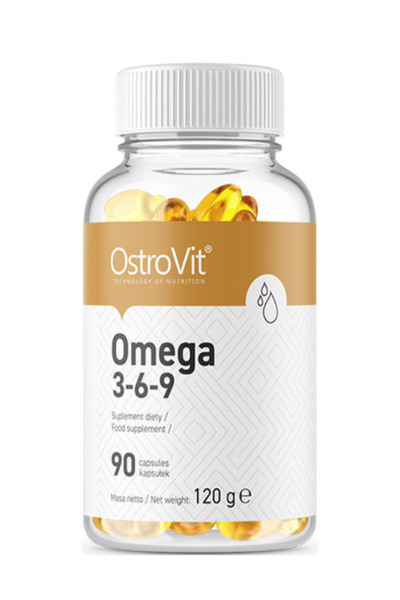 Ostrovit Omega 3-6-9 400mg, 90 Capsule Moi, – Ulei de Pește, In și Floarea-So...