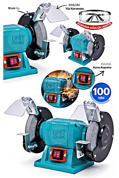 PROXTECH Profesyonel 100 mm Taş Motoru Çark Motoru | Bıçak, Balta ve El Aletl...
