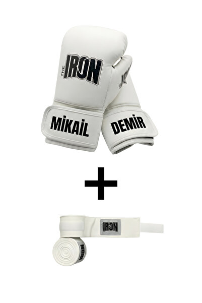 THE IRON Kişiye özel Boks / Kickboks / Muaytahi eldiveni + Bandaj