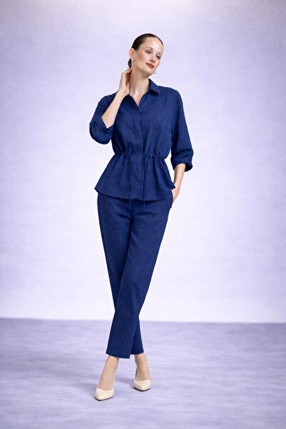 Markazzi Women's Linen Safari Shirt Set