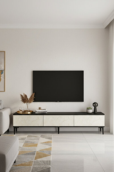 CENEYRA TSA1899AT - APLOS TSA180 TV STAND, TV SEHPASI ve TV ÜNİTESİ ANTRASİT-...
