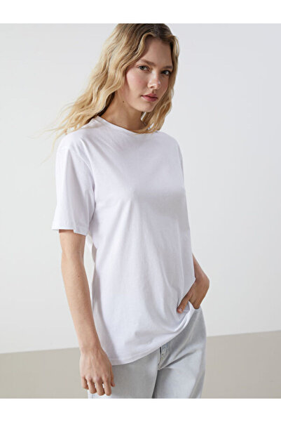 LC Waikiki Rmz Gi̇yi̇m Farkiyla Zero Roba Collar Women's T-Shirt