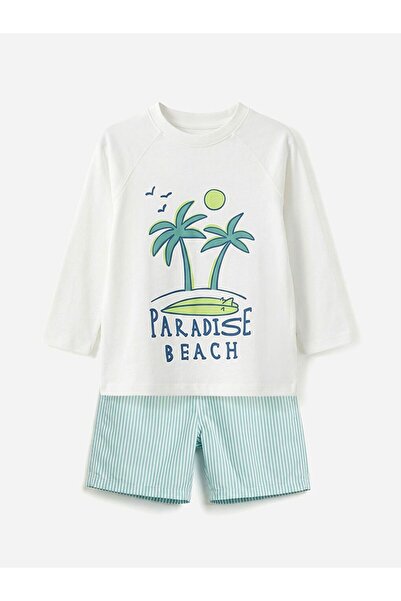 LC Waikiki LCW Kids Baskılı Erkek Çocuk Mayo Takımı