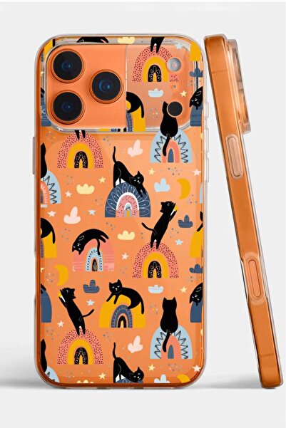 3GEN CASE İphone 17 Pro Uyumlu Desenli Şeffaf Silikon Kılıf