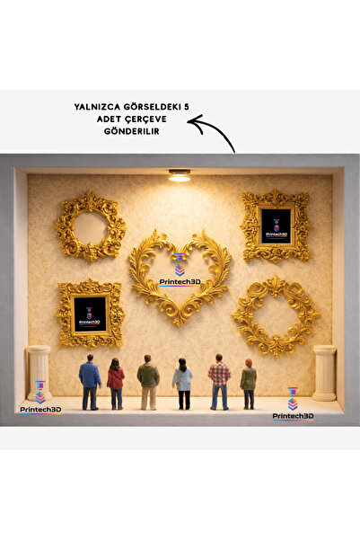 Printech3d Mini Anı Müzesi 5'li Çerçeve Dekoru Museum Of Us Sevgililer Günü (...