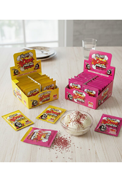 akaş Akaş Boom Kola ve Çilek Aromalı Patlayan Şeker 4 gr 80