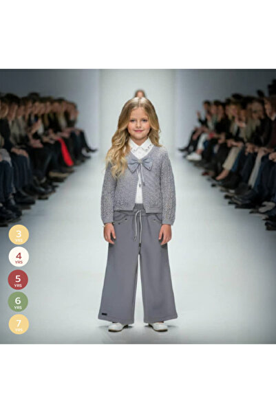 CHOCHIC طقم ملابس بنات جراي لومينوس