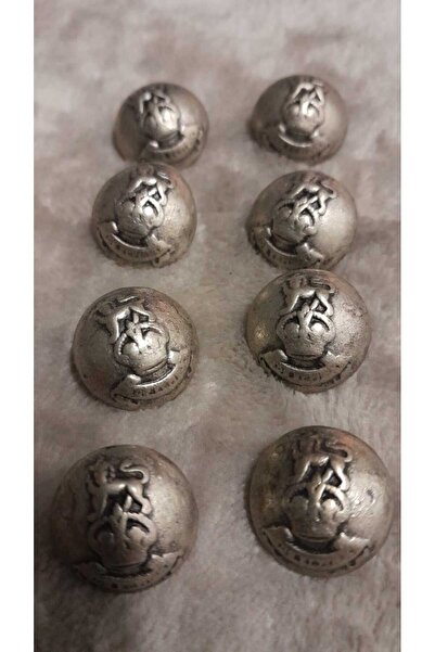 ILCARE Antique Metal Plated Button 24 Size 18 mm 8 Pieces