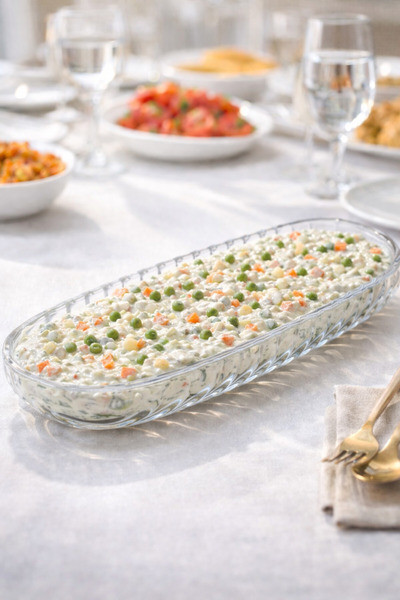 Funny Life Glass Kayık Tabak Presentation Plate 33 cm Presentation Plate Bpa ...