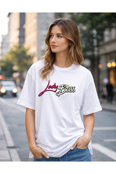 genosha Lady Patron Printed 100% Oversize T-Shirt T-Shirt Casual Comfortable