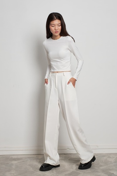 mavi limon Ütü İzli Pantolon