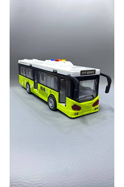 Magicway Single-Decker City Bus with Frictional Lights and Sounds, Doors Open...