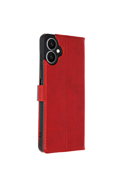 cepmoda Samsung "A07 (4g)" Cover Leather Case with Stitched Edges, Internal C...