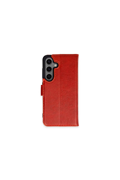 cepmoda Samsung "S24 Plus" Cover Leather Case with Stitched Edges, Internal C...