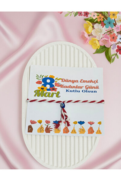 SEYVAYA 8 March Women's Day Marteniçka Bracelet Gift, with Evil Eye Beads on ...