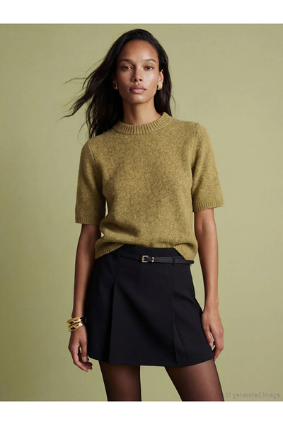 LC Waikiki Green Regular Fit Women's Knitwear Sweater