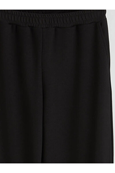 LC Waikiki Black Elastic Waist Soft Touch Women's Jogger Sweatpants