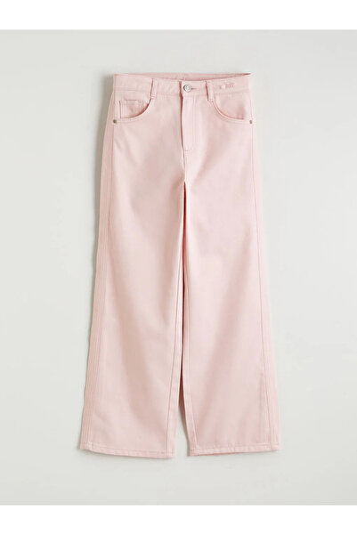 LC Waikiki Ροζ παντελόνι για κορίτσια με φαρδύ πόδι