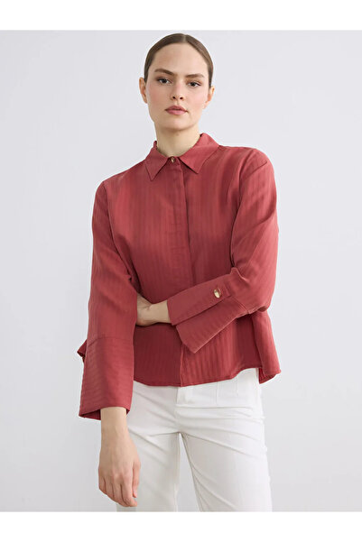 LC Waikiki Coral Textured Women's Shirt