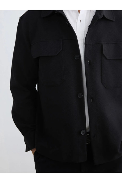 LC Waikiki Black Comfortable Fit Men's Shirt