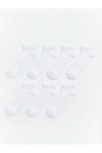 LC Waikiki White Men's Booties Socks 7 Pack
