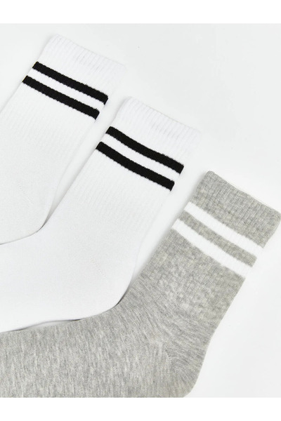LC Waikiki Mixed Striped Men's Socks 5-Piece Set