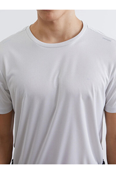 LC Waikiki Ανδρικό αθλητικό μπλουζάκι με γκρι λαιμόκοψη