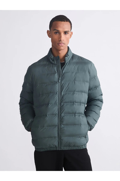 LC Waikiki Green Standard Fit Men's Puffer Jacket