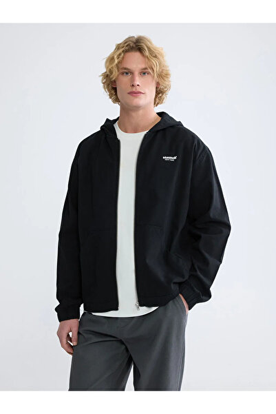 LC Waikiki Black Loose Fit Men's Jean Jacket